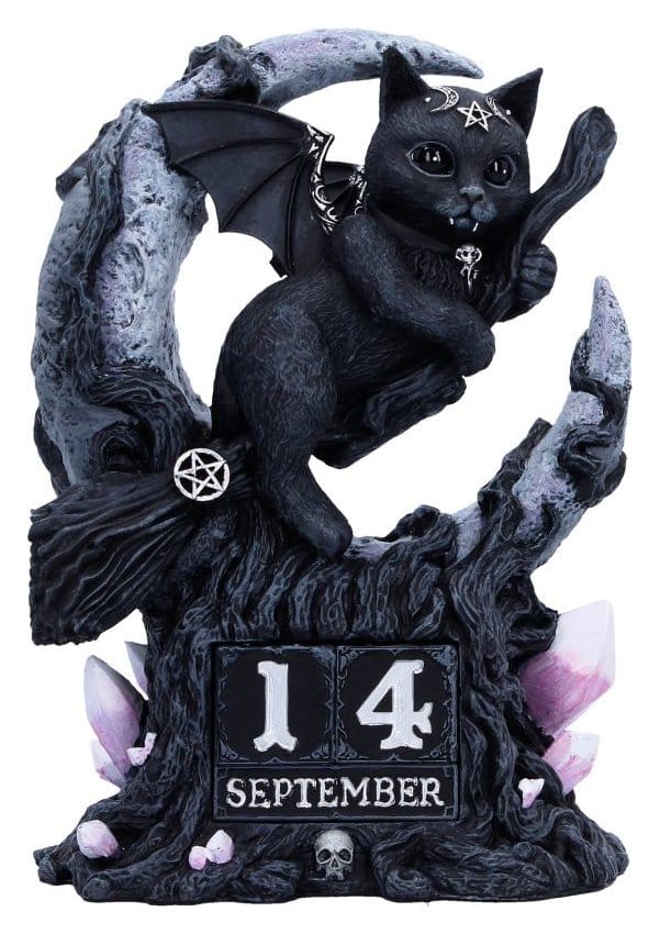 Nemesis Now Cult Cuties Perpetuální kalendář Malpuss 16 cm
