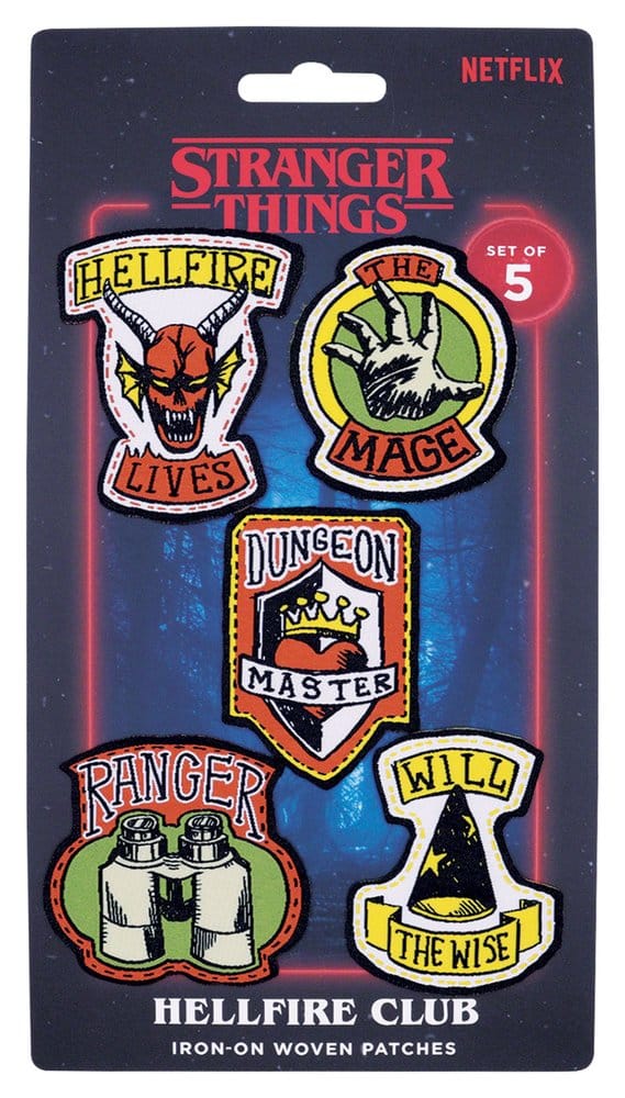 FaNaTtiK Stranger Things Látkové nášivky 5-Pack