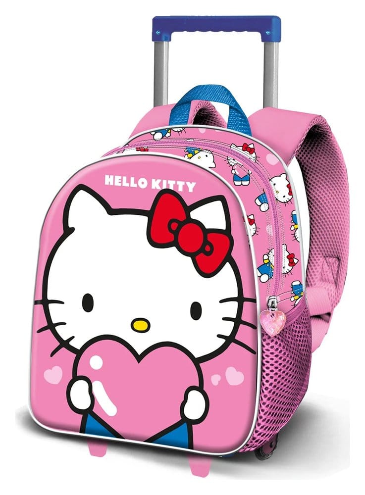 Karactermania Sanrio Small 3D Batoh s kolečky Hello Kitty Heart