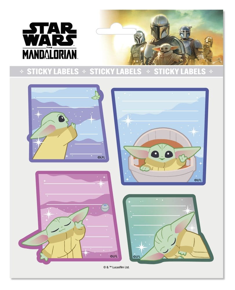 Grupo Erik Star Wars: The Mandalorian Premium Samolepicí štítky Grogu