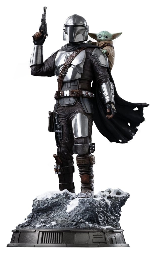 Iron Studios The Mandalorian & Grogu Art Scale Soška 1/10 The Mandalorian and Grogu 25 cm