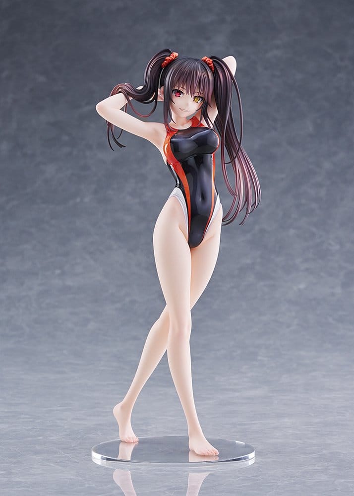 Amakuni Date A Live Swimsuit Silhouette PVC Figurka 1/7 Kurumi Tokisaki Swimwear Ver. 24 cm