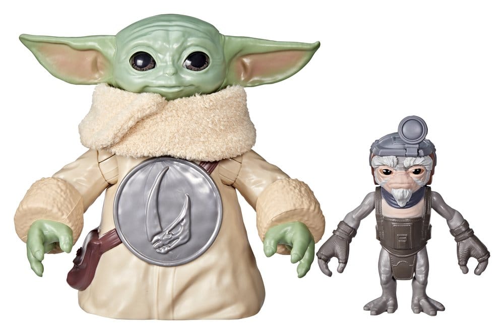 Hasbro Star Wars: The Mandalorian & Grogu Elektronická akční figurka Huggin' Grogu & Anzellan 17 cm