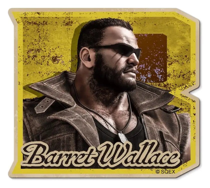 Square-Enix Final Fantasy VII Remake Character Samolepka Barret Wallace