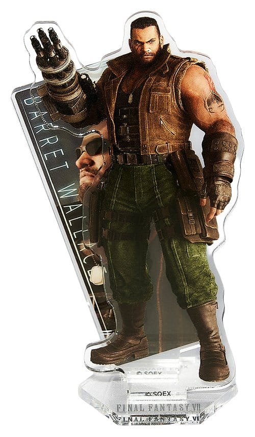 Square-Enix Final Fantasy VII Rebirth Akrylový stojan Barret Wallace 10 cm