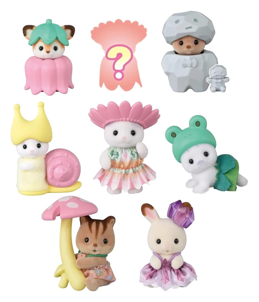 Epoch Toys Sylvanian Families Mini-figures Forest Fairy Baby Friends Surprise Bag 5 cm Display (16)