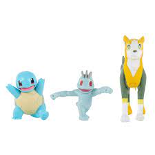 BOTI Pokémon – Battle Feature figurka – Squirtle, Boltund a Machop