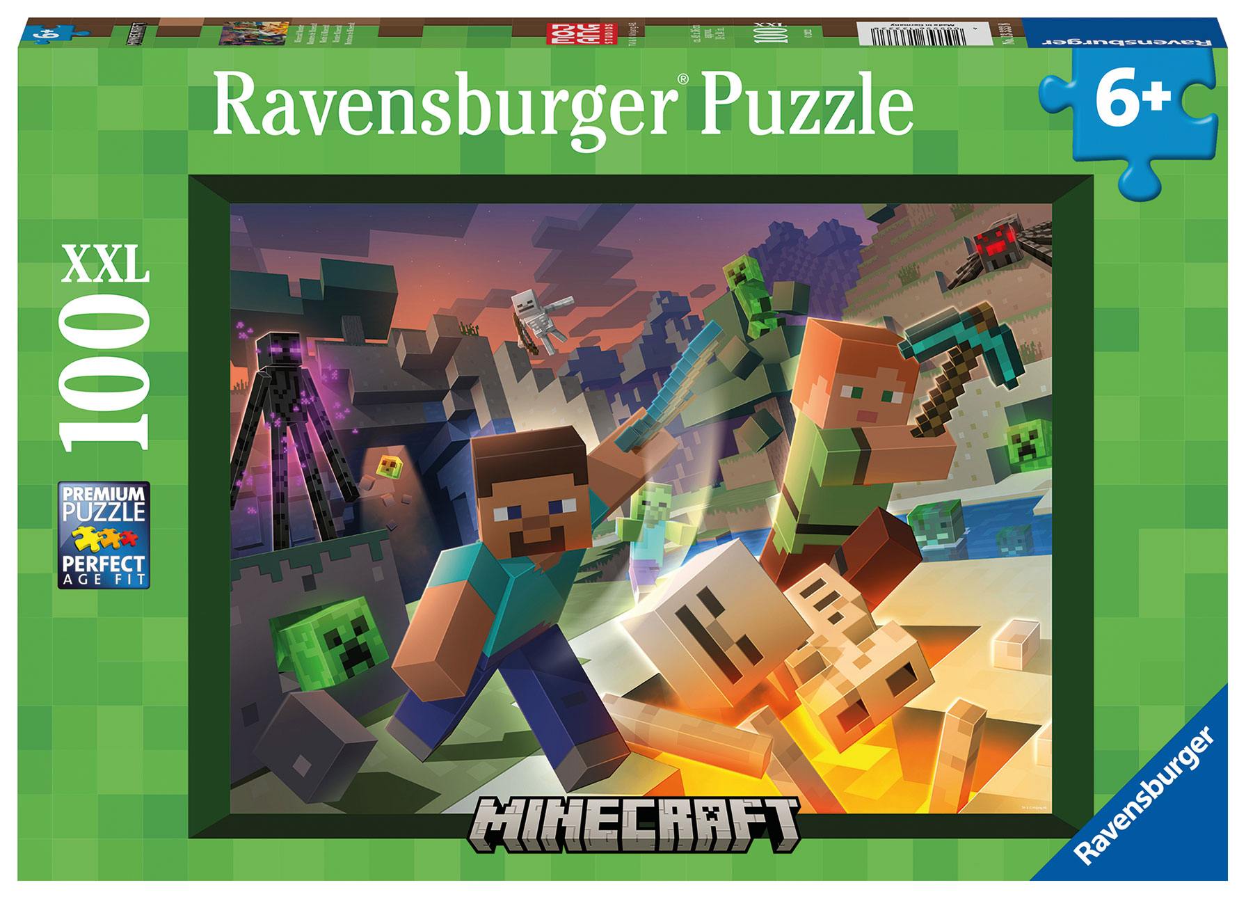Ravensburger Minecraft - puzzle - Jigsaw Monster - 100 dílků