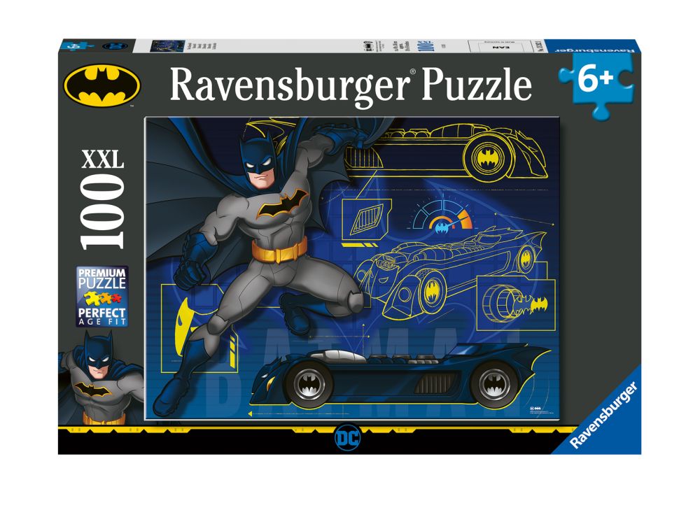 Ravensburger Batman - puzzle - Batmobil - 100 dílků
