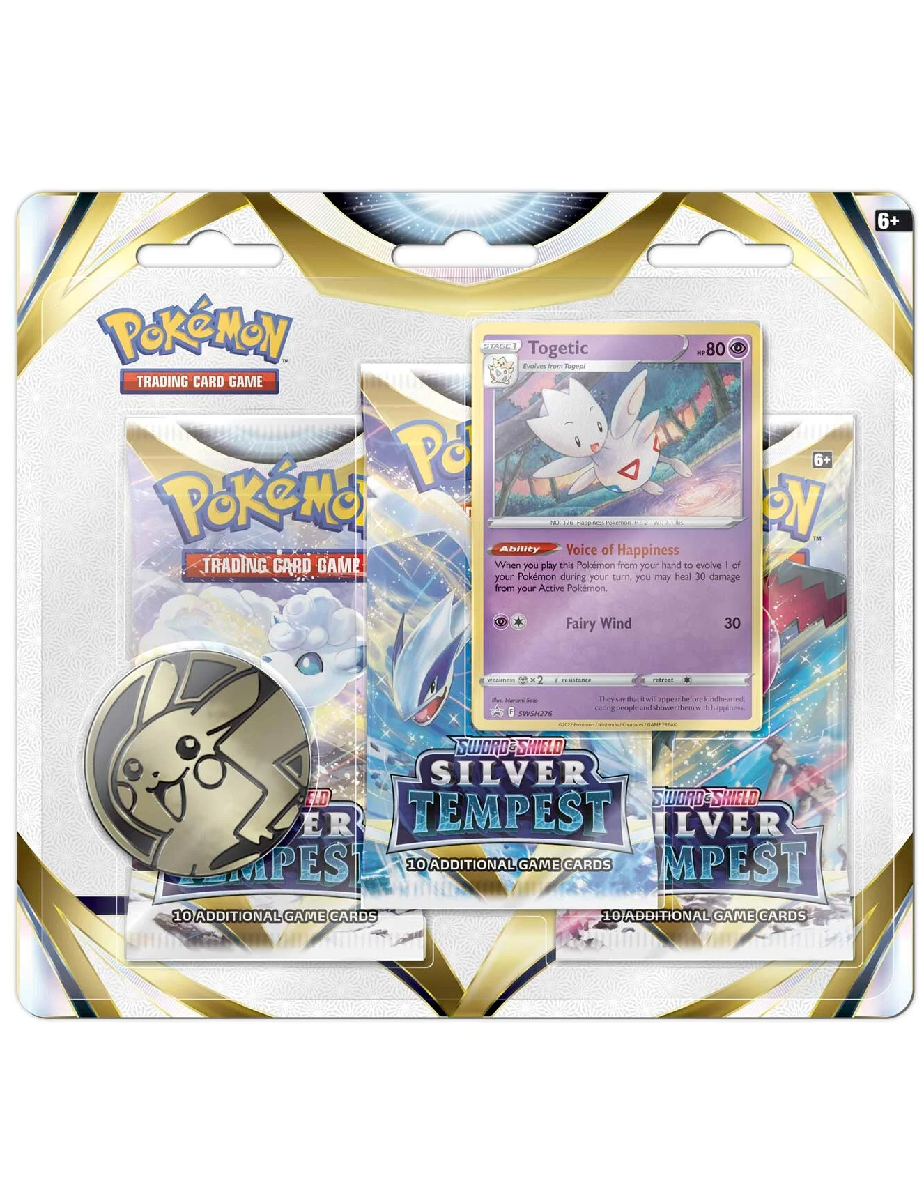 Nintendo Pokémon TCG -  Silver Tempest 3-Pack Blister - Togetic