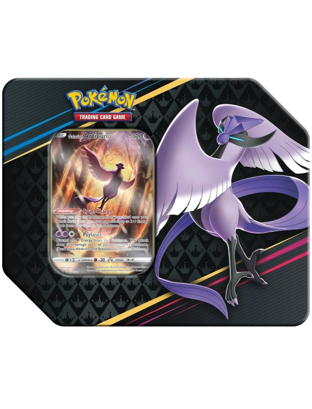 Nintendo Pokémon TCG - Crown Zenith Premium Art Tin - Galarian Articuno