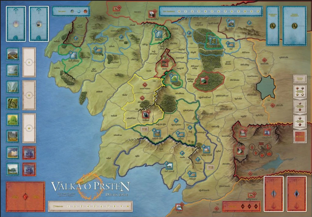 REX Hry Válka o prsten - herní podložka - CZ