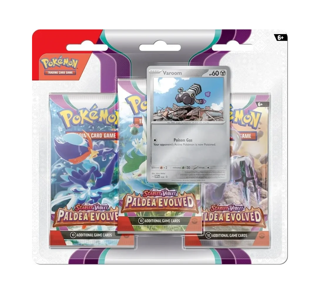 Nintendo Pokémon TCG: Scarlet & Violet Paldea Evolved - 3-Pack Blister - Tinkatink (EN)