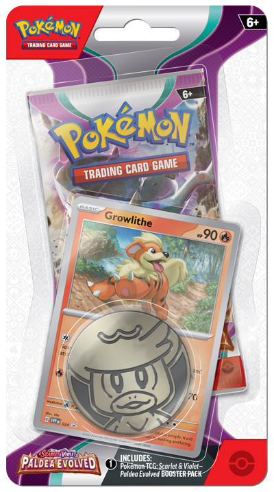 Nintendo Pokémon TCG: Scarlet & Violet Paldea Evolved - Checklane Blister - Growlithe (EN)