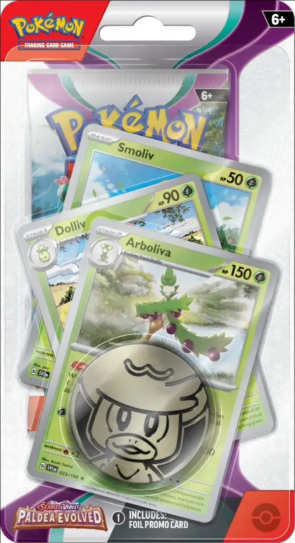 Nintendo Pokémon TCG: Scarlet & Violet Paldea Evolved - Premium Checklane Blister - Arboliva (EN)