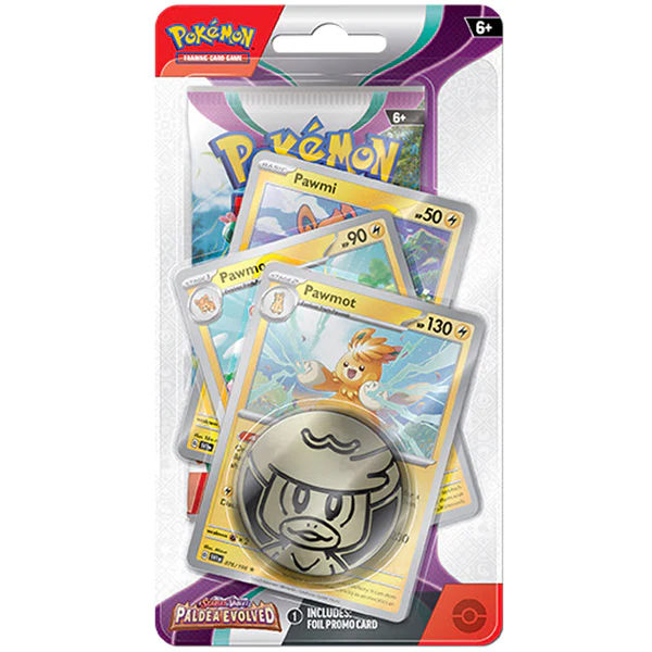 Nintendo Pokémon TCG: Scarlet & Violet Paldea Evolved - Premium Checklane Blister - Pawmot (EN)