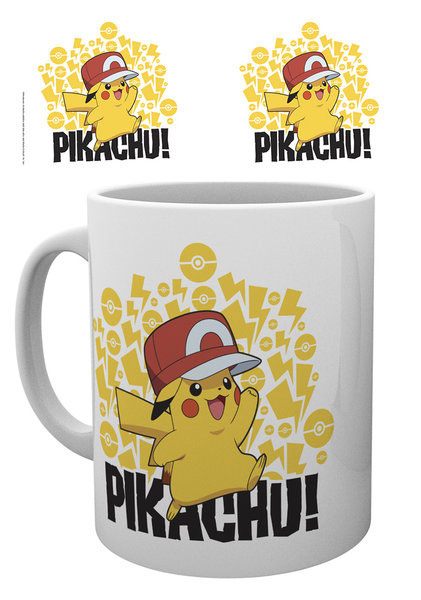 GBeye Pokémon hrnek - Ash Hat Pikachu (300 ml)