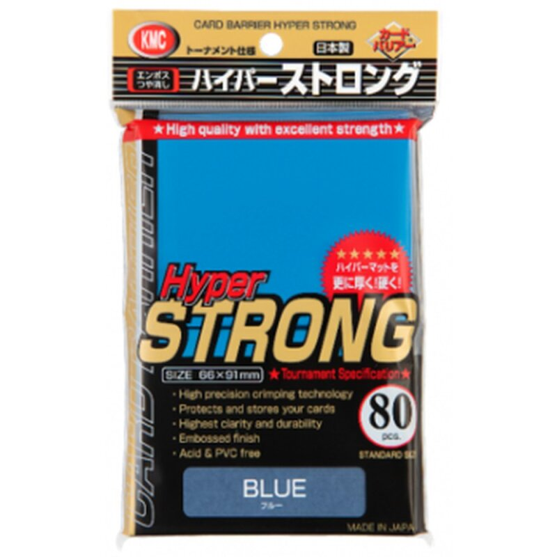 KMC - obaly na karty - Hyper Strong Blue (80 ks)
