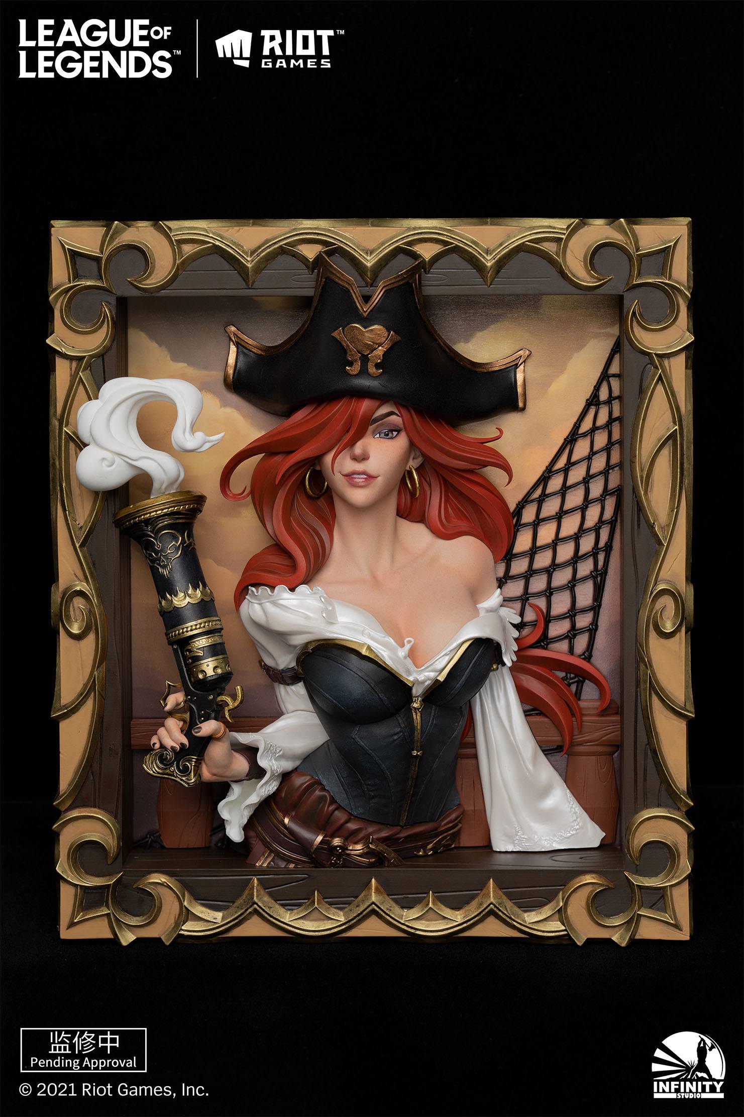 Infinity Studio League of Legends - 3D fotorámeček - The Bounty Hunter - Miss Fortune
