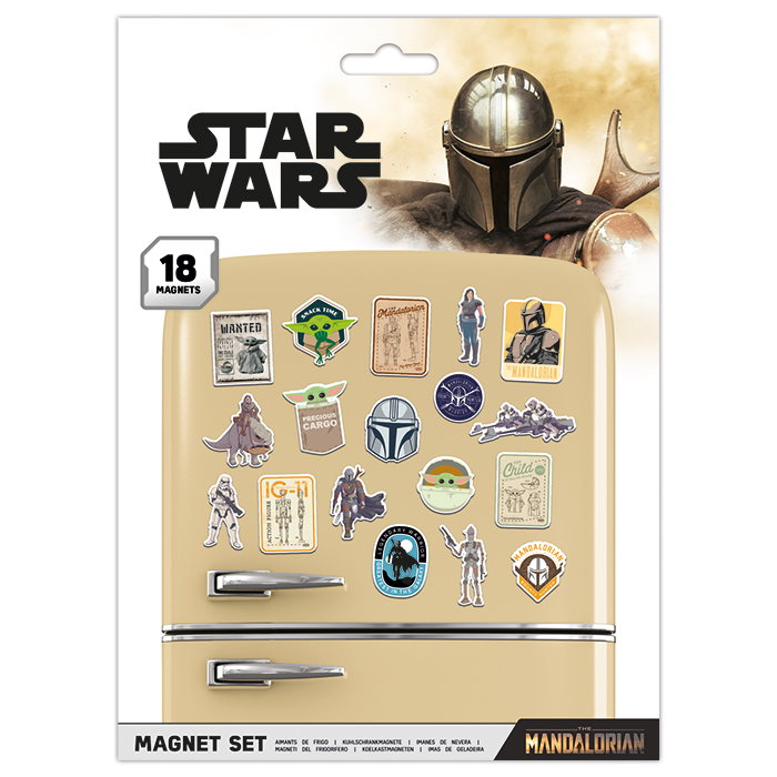 Pyramid International Star Wars: Mandalorian - sada magnetek - 18 ks