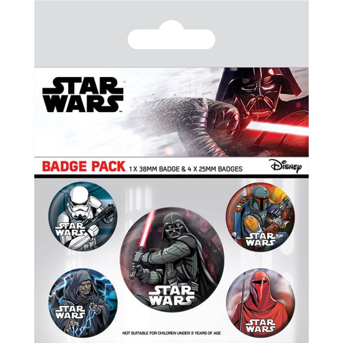 Pyramid International Star Wars - sada placek - Temná strana