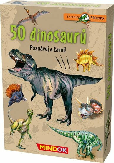 Mindok Expedice příroda - karetní hra - 50 dinosaurů (CZ)