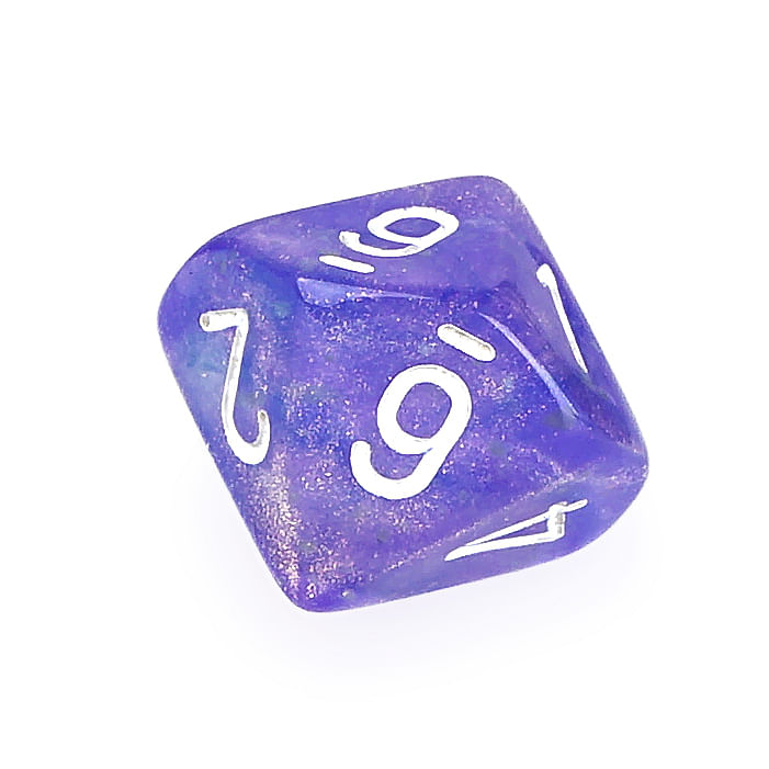 Chessex Kostka k10 svítící Barva: Zelená