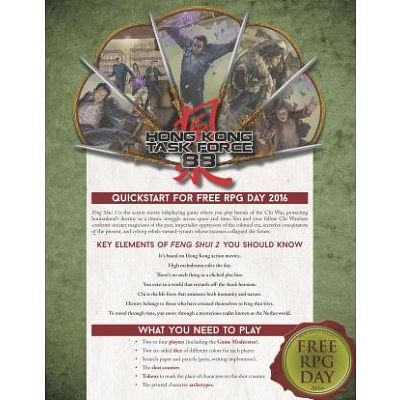 Atlas Games Feng Shui 2 Quickstart