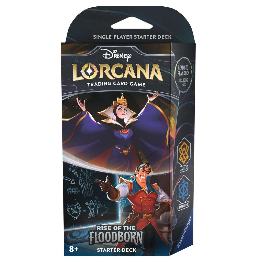 Ravensburger Disney Lorcana TCG - Rise of the Floodborn - Amber & Sapphire Starter Deck (EN)