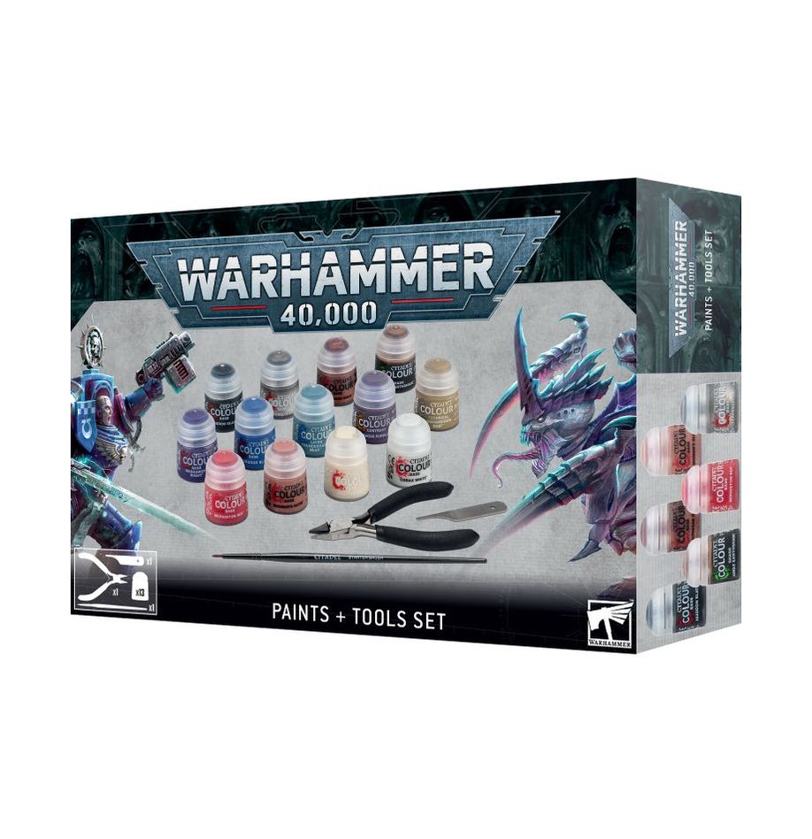 Games Workshop Warhammer 40.000 - doplňky - Paints + Tool Set