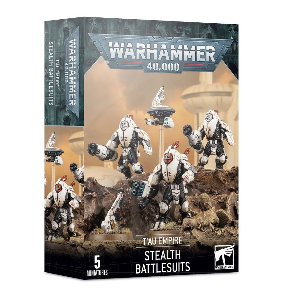 Games Workshop Warhammer 40,000 - mini figurky - T´au Empire: Stealth Battlesuits