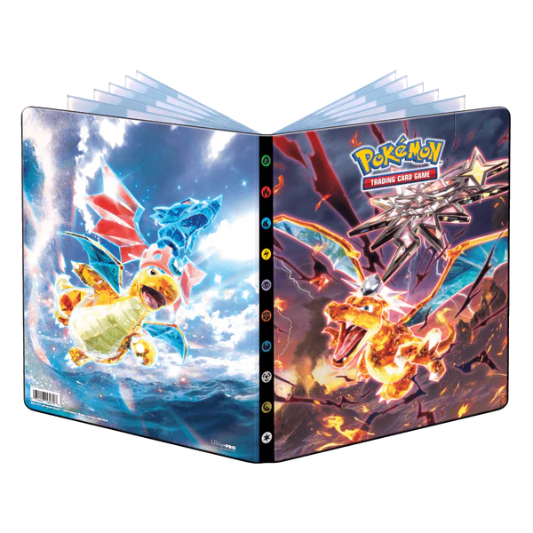 Ultra Pro Pokémon Scarlet and Violet - A4 album na karty - Charizard and Dragonite