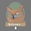 18976 silence owl herni tricko