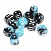 Chessex Set 12mm D6 Kostek (36ks) Black ShellWhite