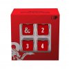 Sada kostek Dungeons & Dragons - Heavy Metal Red and White D6 (Ultra Pro)