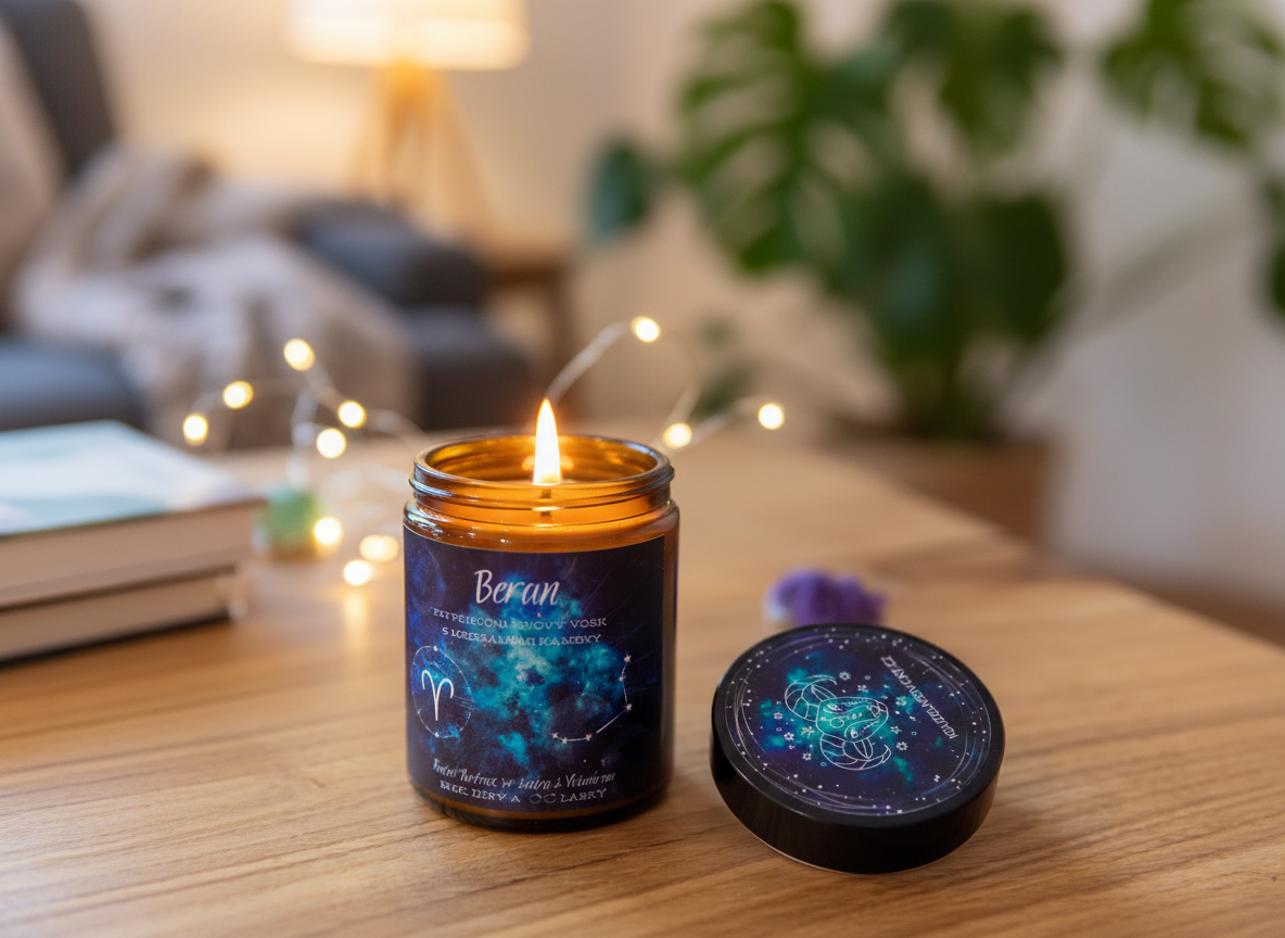 Astrologická sójová svíčka BERAN | 180 ml