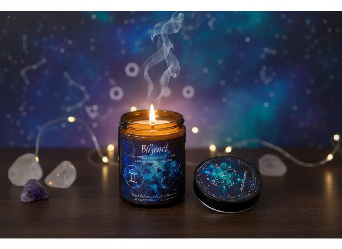 Astrologická sójová svíčka BLÍŽENCI | 180ML