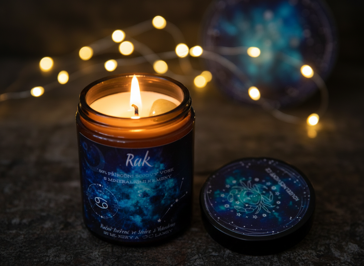 Astrologická sójová svíčka RAK | 180ml