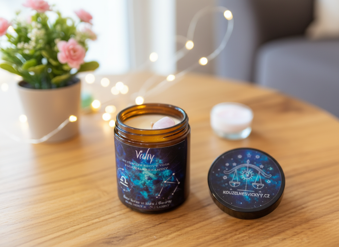 Astrologická sójová svíčka VÁHY | 180ml