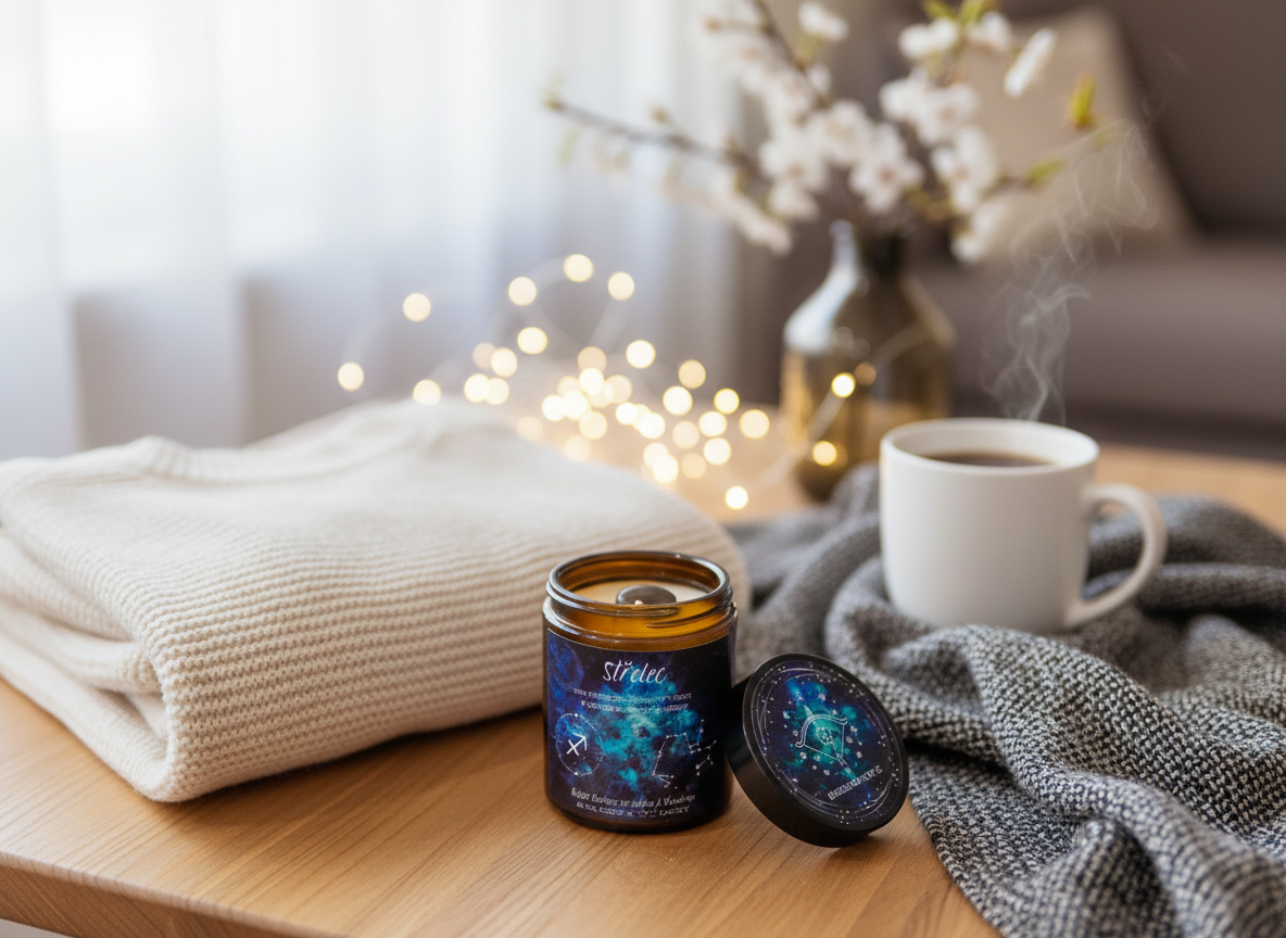 Astrologická sójová svíčka STŘELEC | 180ML