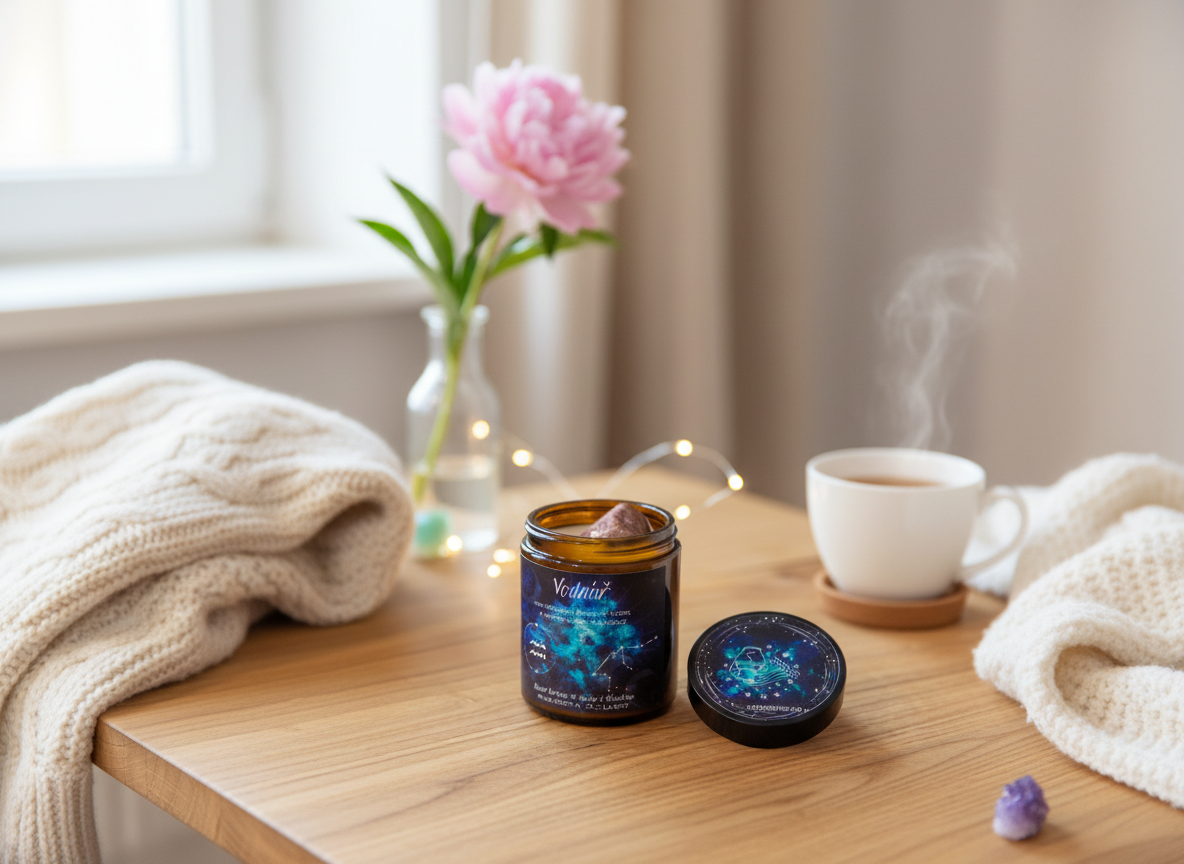 Astrologická sójová svíčka VODNÁŘ | 180ML