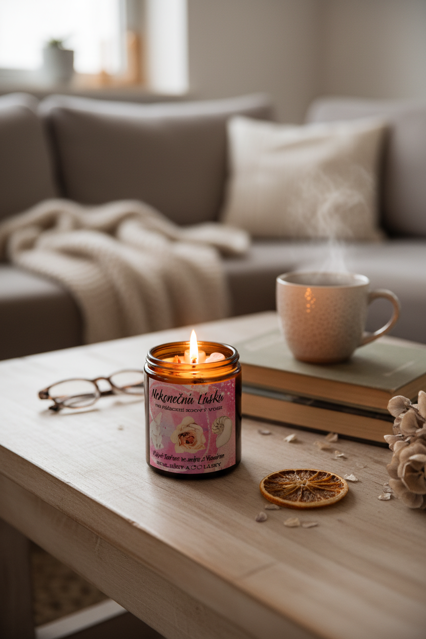 Sójová svíčka Nekonečná Láska 180ml