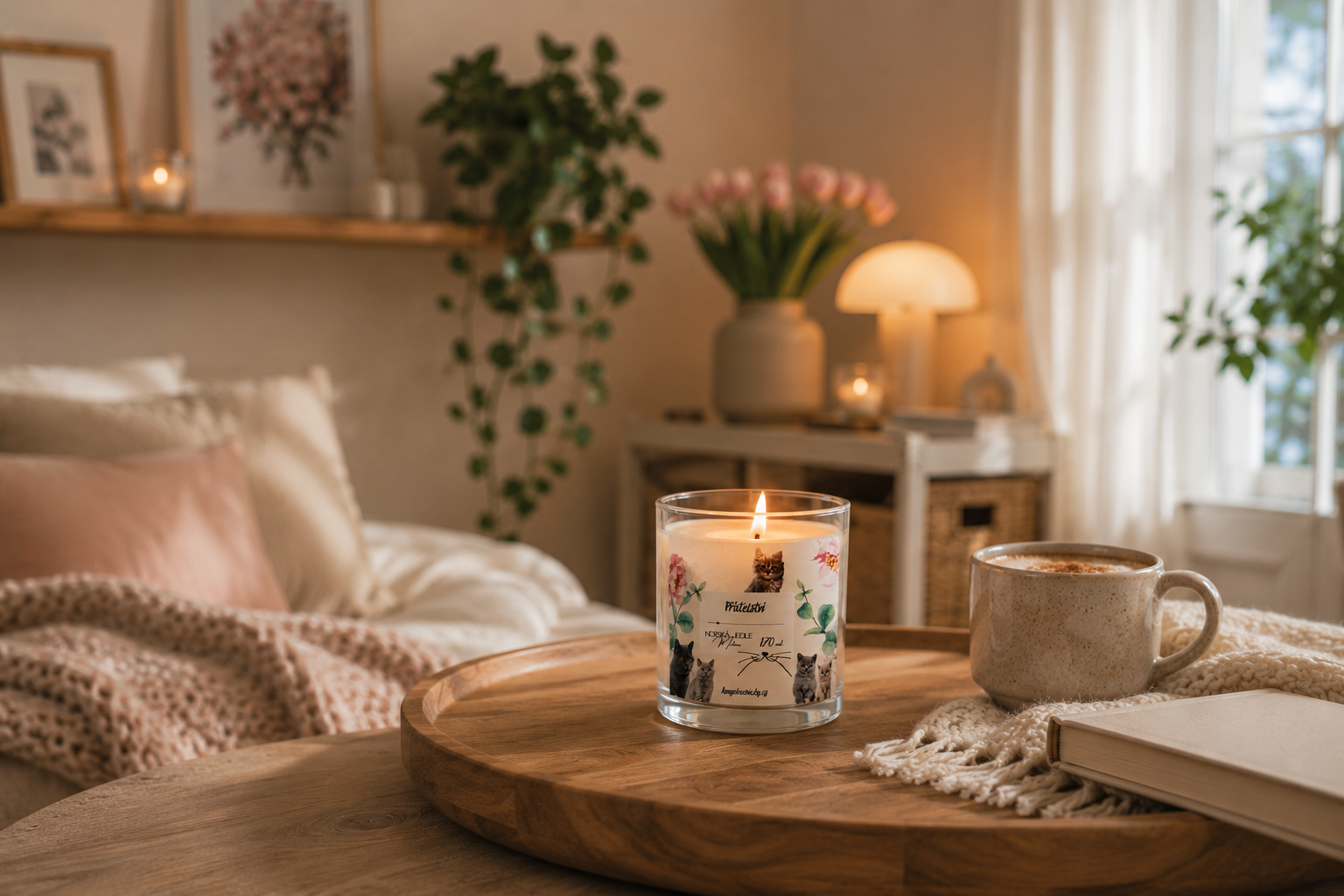 Sójová svíčka Přátelství Kočičky 170ml