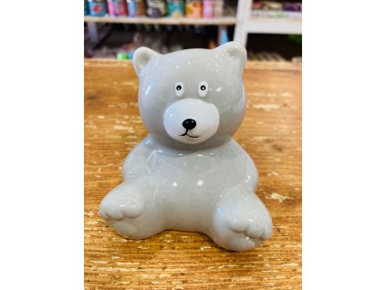 Pokladnička keramický medvídek