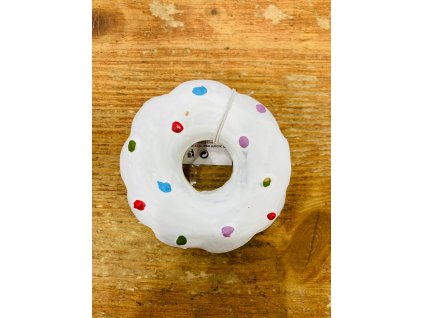 Keramická přízdoba donut