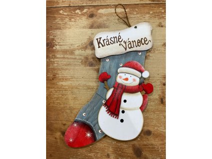 Dřevěná závěsná cedule