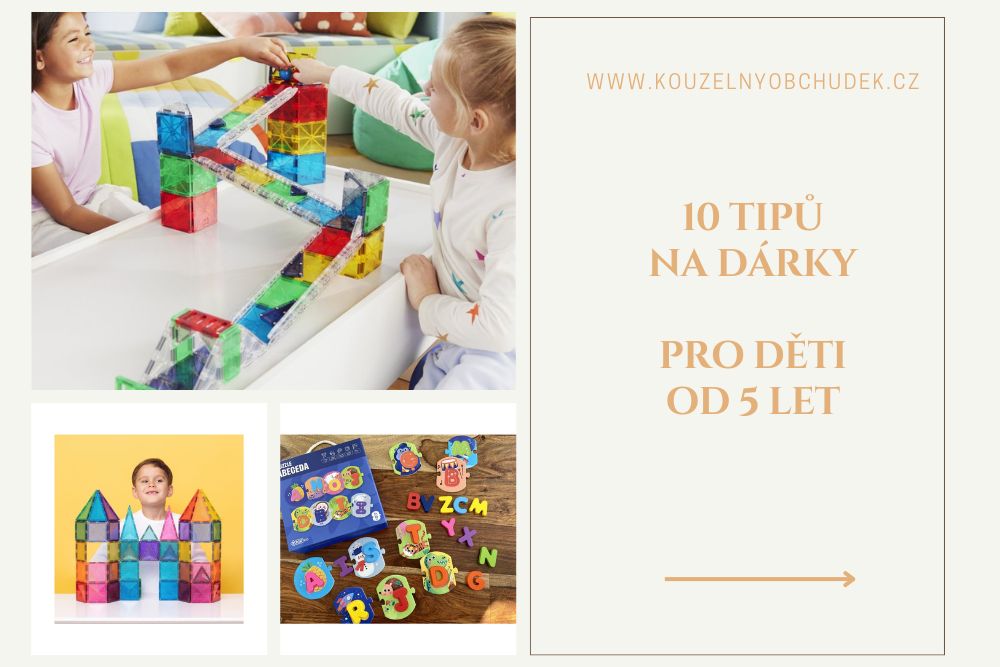 10 tipů na nejlepší vánoční dárky pro děti od 5 let