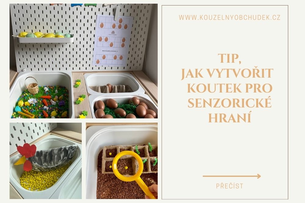 Jak vytvořit koutek pro senzorické (smyslové) hraní?