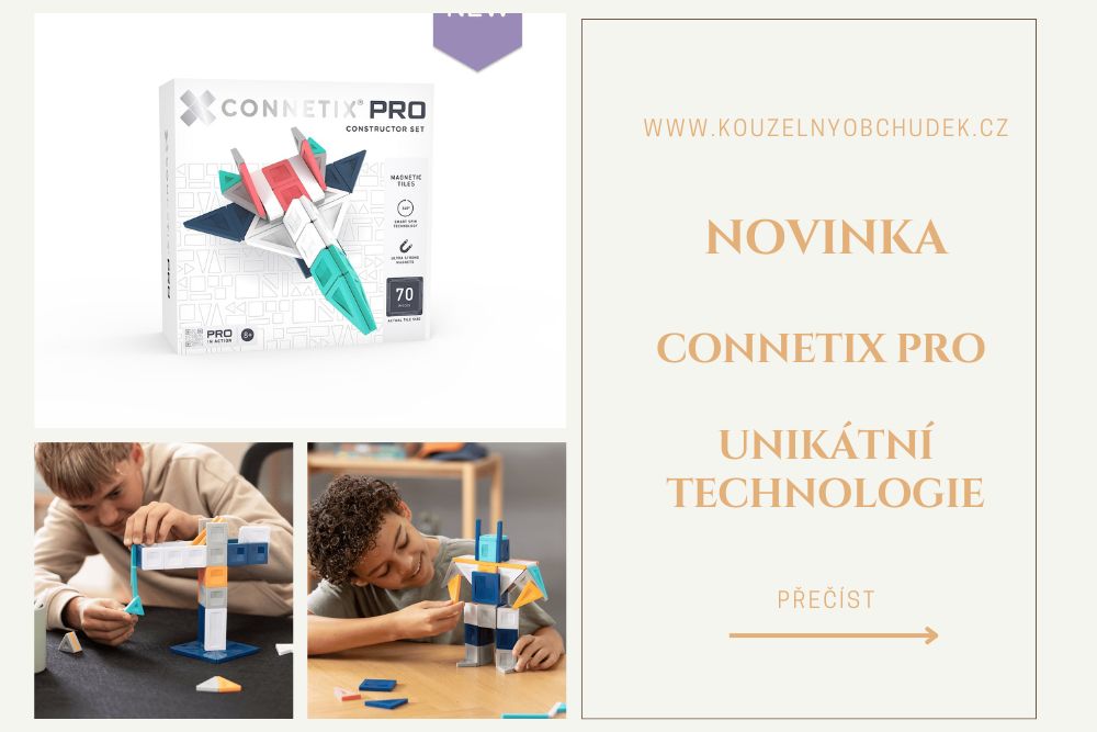 Connetix PRO: Nová dimenze magnetického stavění pro děti i dospělé