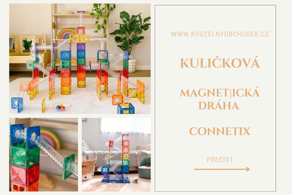 Kuličková magnetická dráha Connetix: bezpečná a kreativní hračka pro děti od 3 let